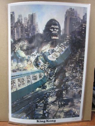 Vintage Poster King Kong The Movie 1976 Inv 1042