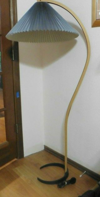 Vintage Caprani Danish Bentwood Floor Lamp MidCentury Modern With Shade 5