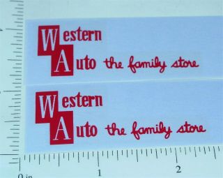 Structo Western Auto Stores Pickup Truck Stickers St - 067