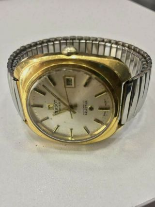 vintage TISSOT SEASTAR AUTOMATIC SWISS MEN WATCH GOLD PLATTED 3