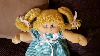 Vintage RARE Cabbage Patch JESMAR Doll SIX BRAIDS FRECKLES GREEN EYES Spain 5