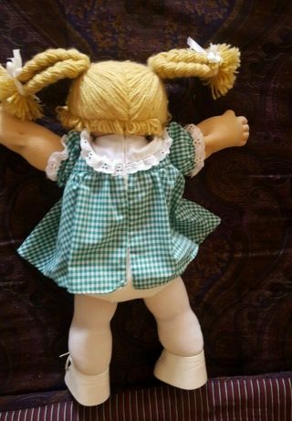 Vintage RARE Cabbage Patch JESMAR Doll SIX BRAIDS FRECKLES GREEN EYES Spain 6