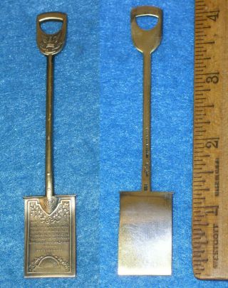 1915 Panama Pacific Ppie Pres Taft Groundbreaking Shovel Sterling Souvenir Spoon