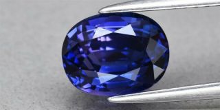 Rare 2.  41ct 8.  3x6.  5mm IF Oval Natural Color Change Sapphire,  Heated Only 2