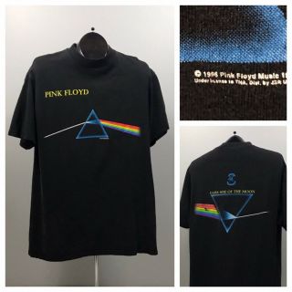 1990s Pink Floyd T Shirt / 1996 Dark Side Of The Moon Double Sided Tee / Medium