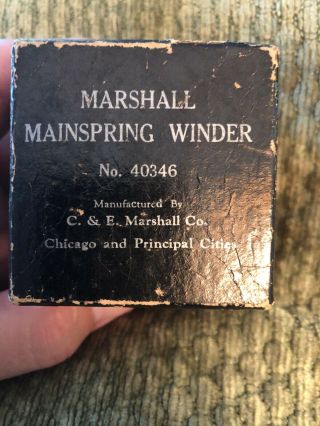 Vintage Marshall Set Of 6 Watch Mainspring Winders