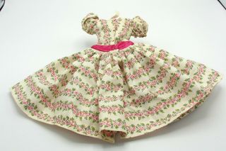 HARD TO FIND MADAME ALEXANDER 1956 CISSY TAGGED DRESS - ROWS OF ROSES 4