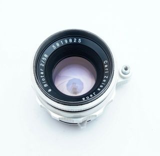 Carl Zeiss Jena Biotar 58mm F2 1q Chrome - Preset - - Exakta Vintage Lens
