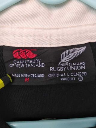 Vintage Canterbury Of Zealand Rugby Union All Blacks World cup 1995 t - shirt 8