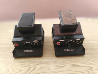 Vintage Two Cameras Polaroid Sx - 70 Land Camera Model 2 Instant Camera.