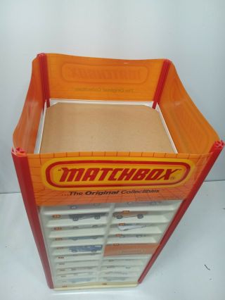 RARE Matchbox Store Display Case rotary vintage spinning Hot Wheels Ertl Corgi 1 7