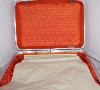 vintage oshkosh luggage Orange.  Travel Case.  Vintage Luggage 5