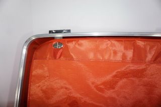 vintage oshkosh luggage Orange.  Travel Case.  Vintage Luggage 6