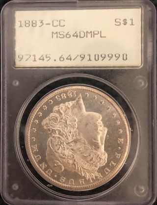 1883 - Cc Morgan Dollar Pcgs Ms64 Dmpl Deep Mirror Proof Like Rattler Rare Nr