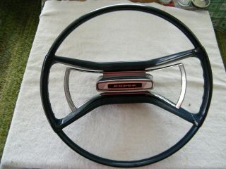 Vintage Dodge Steering Wheel And Horn Button 17 "