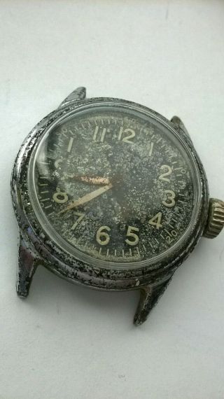 Vintage Military World War II Elgin Type A - 11 AF43 Wristwatch 539 15j Gold wash 6