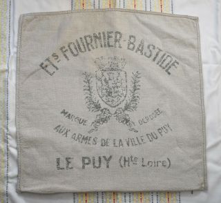 2 RESTORATION HARDWARE FORNIER BASTIDE Vtg French Mill Linen Pillow Cover 22” 2