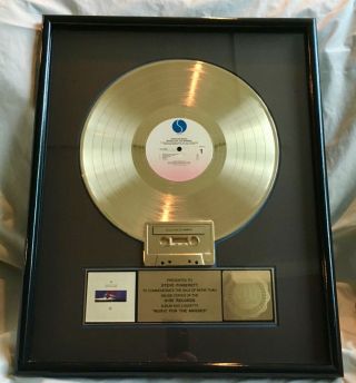 Depeche Mode 1987 Sire / Riaa " Music For The Masses " Gold Record Award - Rare