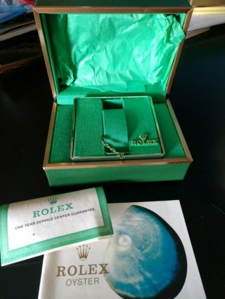 Vintage Rolex Oyster Watch Box And Case Paperwork 1 Of 2