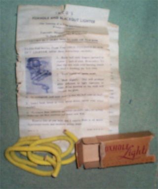 Wwii Us Army Imco 3 Foxhole Lighter Spare Wicks Instructions