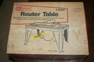 Vintage Sears Craftsman Router Table 9 - 25444 In