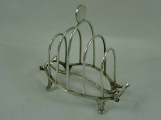 Smart Solid Silver Toast Rack,  1929,  100gm