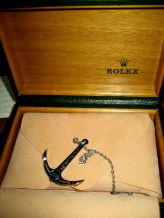 Rolex 1997 Vintage Submariner Box,  Booklets and Anchor w/Chain 3