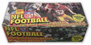 1978 Fleer Football Box.  24 Packs.  Very Rare Tony Dorsett?