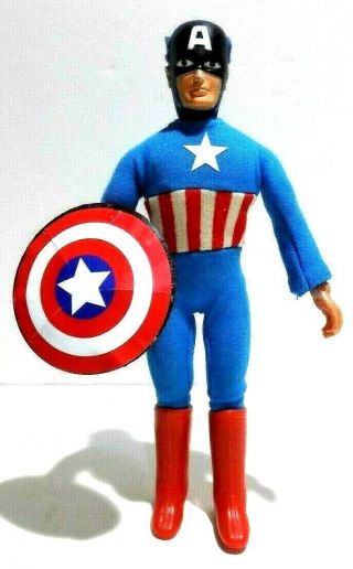 Mego Captain America 8 Inch Type 2 Vintage 1970 
