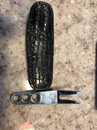 Scotty Cameron Stainless Steel Pivot Tool W/Black Alligator Case - RARE 2