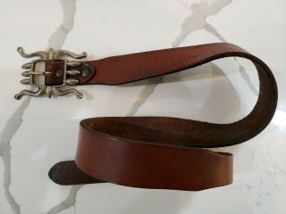 Ralph Lauren Rrl Vintage Distressed Leather Belt