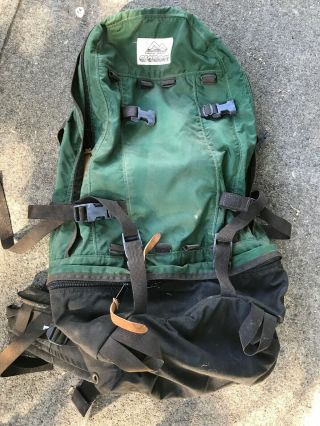 Vintage Gregory Internal Frame Hiking Backpack Sz M/l Green Mountain Camping
