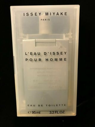 VINTAGE L ' EAU D ' ISSEY POUR HOMME ISSEY MIYAKE 2.  5oz and mini pocket sprayer 2