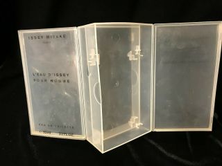 VINTAGE L ' EAU D ' ISSEY POUR HOMME ISSEY MIYAKE 2.  5oz and mini pocket sprayer 8