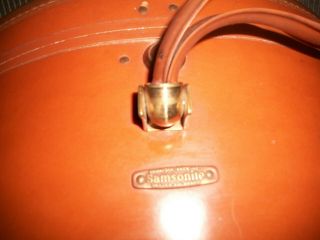 Vintage Samsonite Hat Box Vintage Luggage Train Case - Brown Leather 4