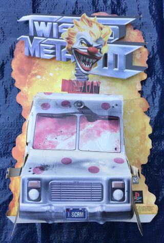 Twisted Metal Iii Collectible Promotional Countertop Display Rare Vintage