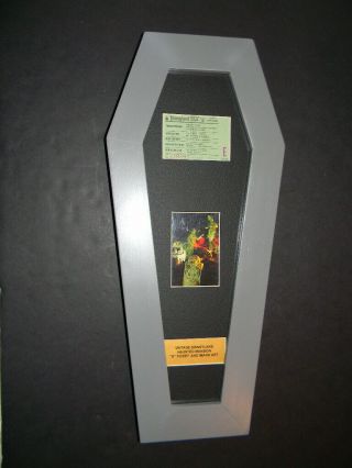 Vintage Disneyland Haunted Mansion " E " Ticket & Image Coffin Framed Set