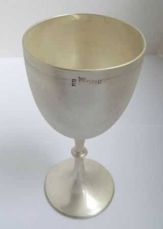 Lovely English Antique 1879 Victorian Solid Sterling Silver Wine Goblet