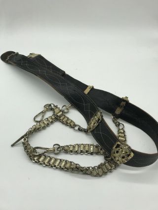 Vintage Knights Of Templar Mason Ceremonial Sword Belt Lilley Co