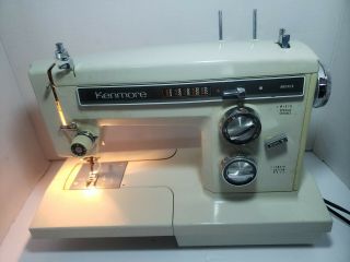 Vintage Sears Kenmore Sewing Machine Model 158.  16250