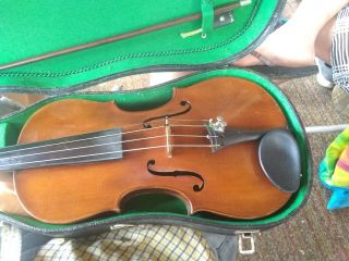 Antique York & Sons 4/4 Violin,  W.  S.  Brons,  Professional,  1 Piece Tiger Back.