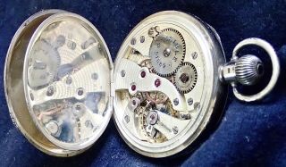 King & Double Ipswich Top Quality Solid Silver Pocket Watch 1928