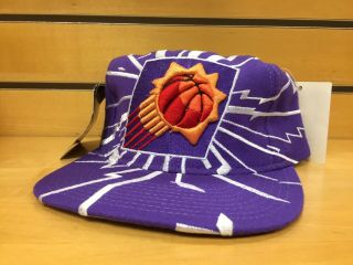 Vintage 90 ' s Starter NBA Phoenix Suns Snap Back Snapback Hat Cap Lightning Bolt 2
