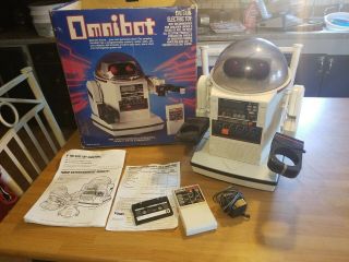 Vintage Omnibot Remote Control Robot 1984 Tomy Corp -