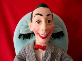 Vintage Pee Wee Herman Doll And Chairy Plush Chair Posable