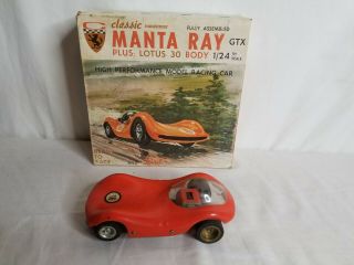 Vintage Manta Ray Gtx 1/24 Slot Car Plus Lotus 30 Body From Classic Industries