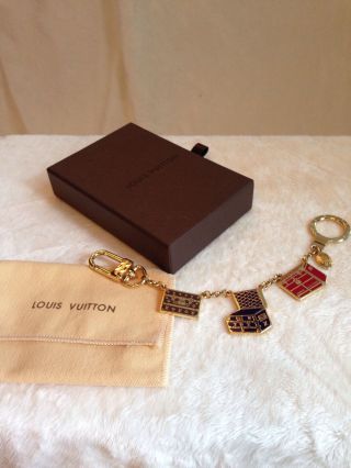 Limited Edition Louis Vuitton Porte Cles Chaine Malle Keychain Bag Charm Rare