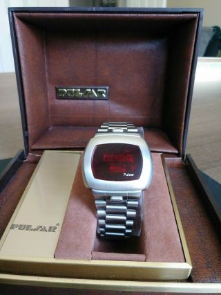 Pulsar Led Classic 3310 - 2 Day Of Week Mens Flick Watch,  Pulsar Box - Rare Piece