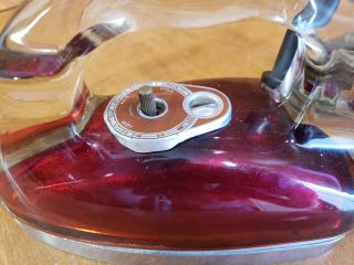 WWII Glass Iron VERY RARE Red Saunders Model 1038 Pyrex Glass 2