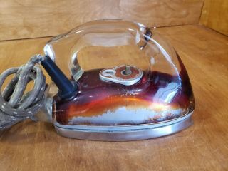 WWII Glass Iron VERY RARE Red Saunders Model 1038 Pyrex Glass 6